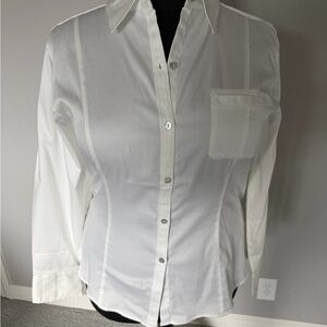 Chico's White Button-Down Blouse